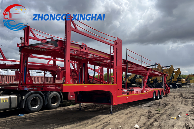 Полуприцеп Автовоз Luxuda LZC9506BG 3 Оси 8 Мест Для Перевозки Автомобилей И Контейнеров